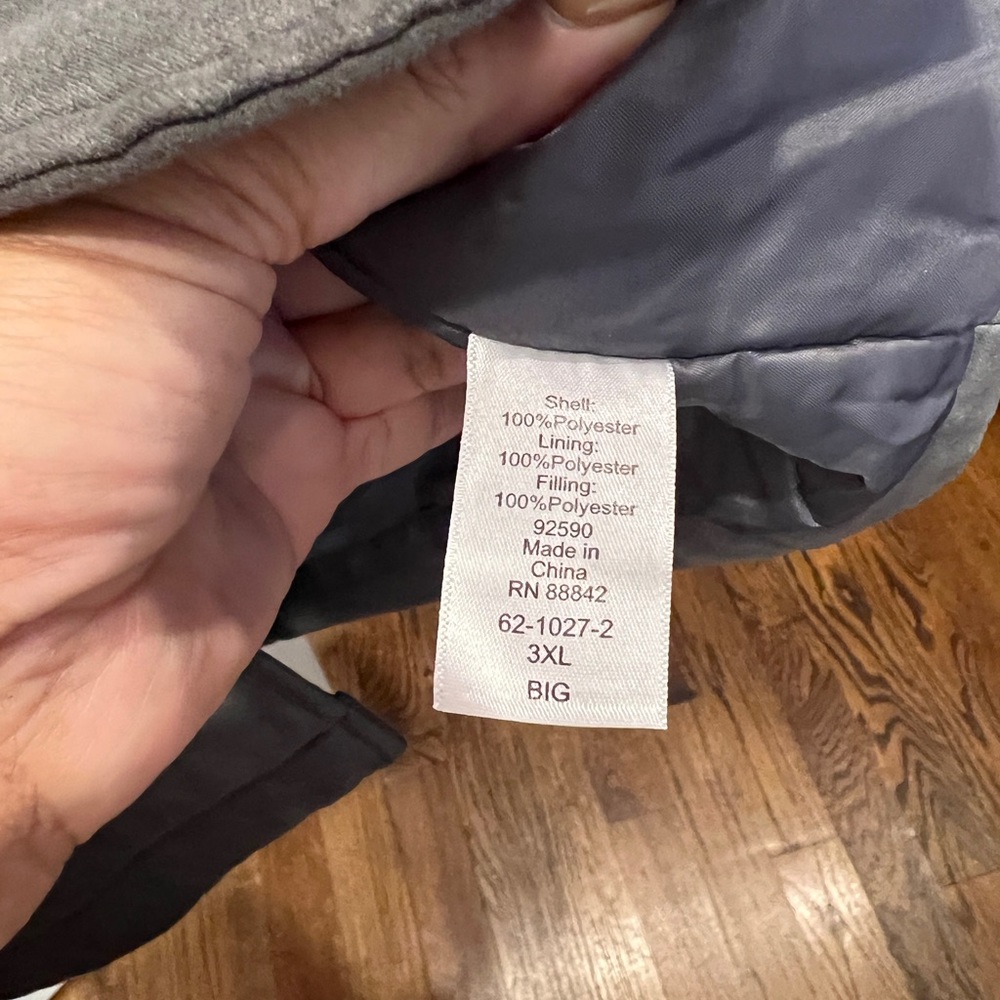 King Size KingSize Gray Grey Men’s Coat Sz 3XL - Picture 5 of 5